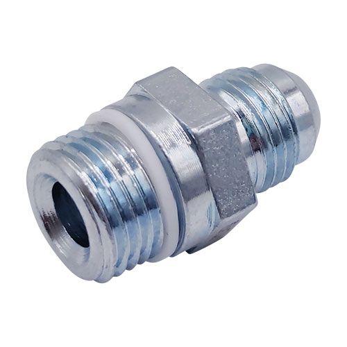 <p>Bump tube adapter  |  9/16-18 UNF stud (-06 JIC)  |  M16 x 1.5 o-ring boss (Ford</p>