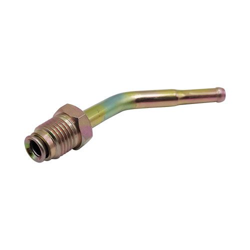 <p>Threaded connector tube  | 30 deg  |  8mm FuelFlex to M14 x 1.5  |  double flar</p>