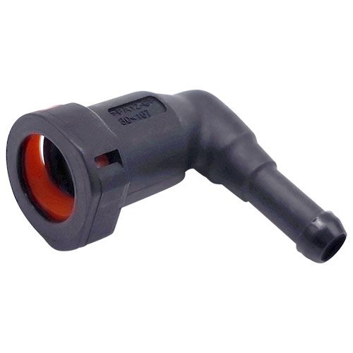 <p>Quick connect fitting  |  5/16 female to 5/16 male  |  90 deg</p>