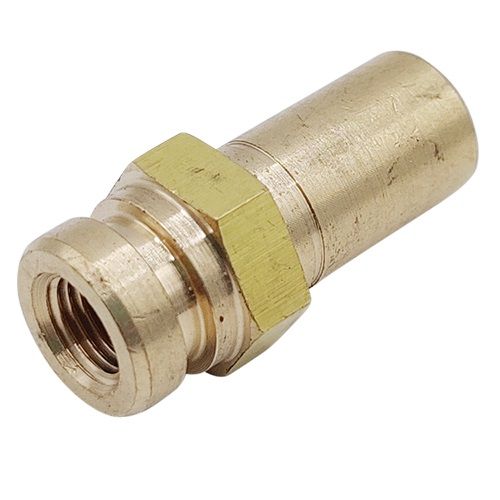 <p>Zöllisches Innengewinde| 3/8-24 UNF  |  17mm Sechskant |  Messing</p>