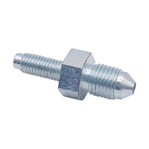 <p>Male-male adapter | 3/8-24 UNF stud (-03 JIC) | 1/4-28 UNF stud</p>