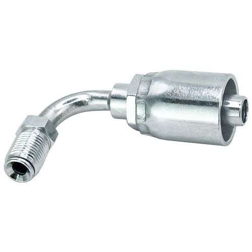 <p>Aussengewinde Drehbar l  | 7/16-24 UNS  |  45° Doppel-Bördel  |  90° gebogen</p>