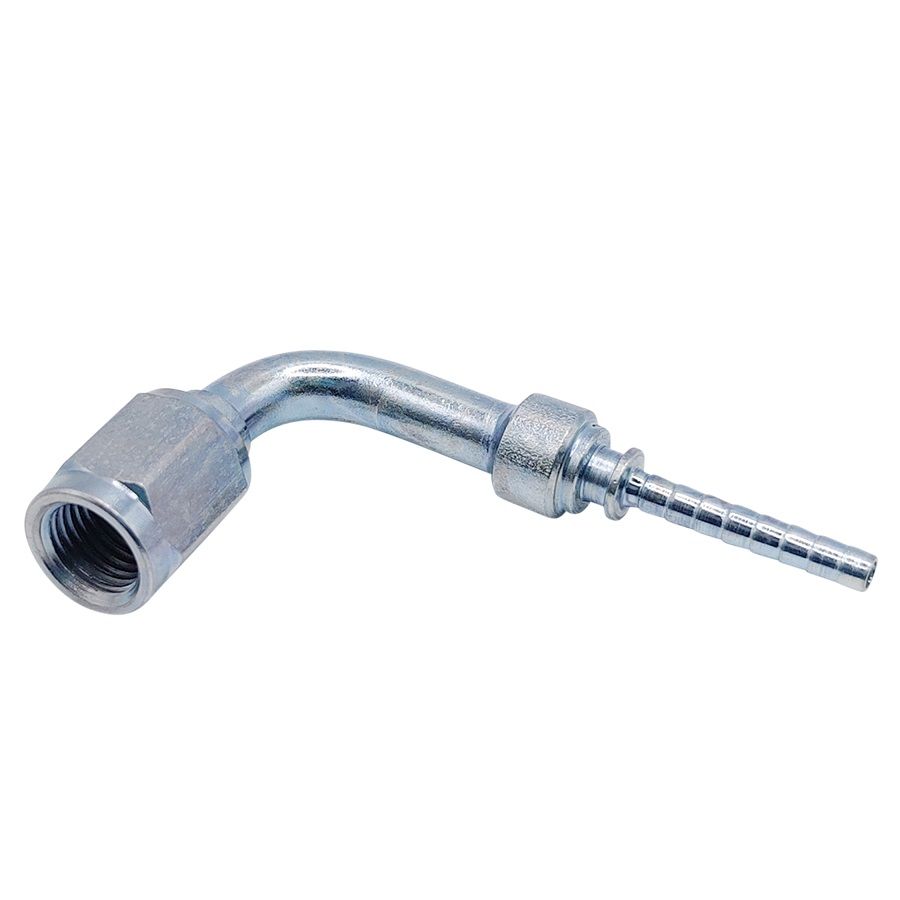 <p>Innengewinde Drehbar  | Drahtschlos  |  3/8-24 UNF (37° DPS)  |  90° gebogen</p>