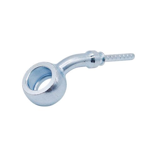 <p>Low profile banjo  |  7/16 hole |  10mm thick  |  45 deg bend</p>