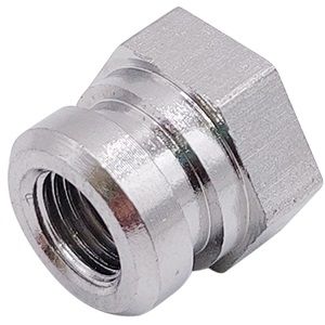 <p>Imperial female  |  3/8-24 UNF |  17mm hex  |  stainless</p>