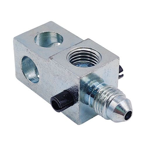 <p>L-Stück  |  3/8-24 UNF Anschluss  |  3/8-24 UNF Bolzen(-03 JIC)  |  für Nissan</p>